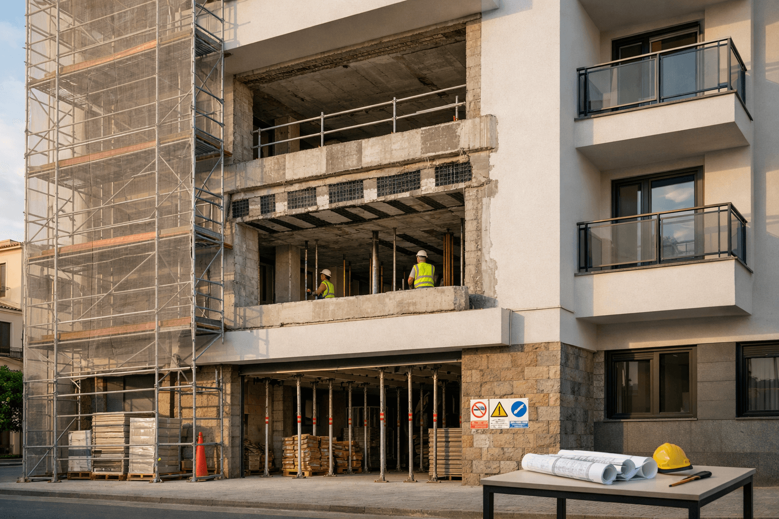 Rehabilitación estructural: síntomas de alarma y actuaciones habituales (guía práctica)